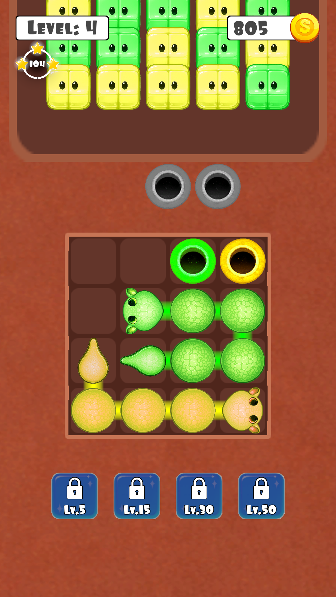 Snake Assault gameplay board